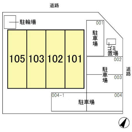 3/4 駐車場