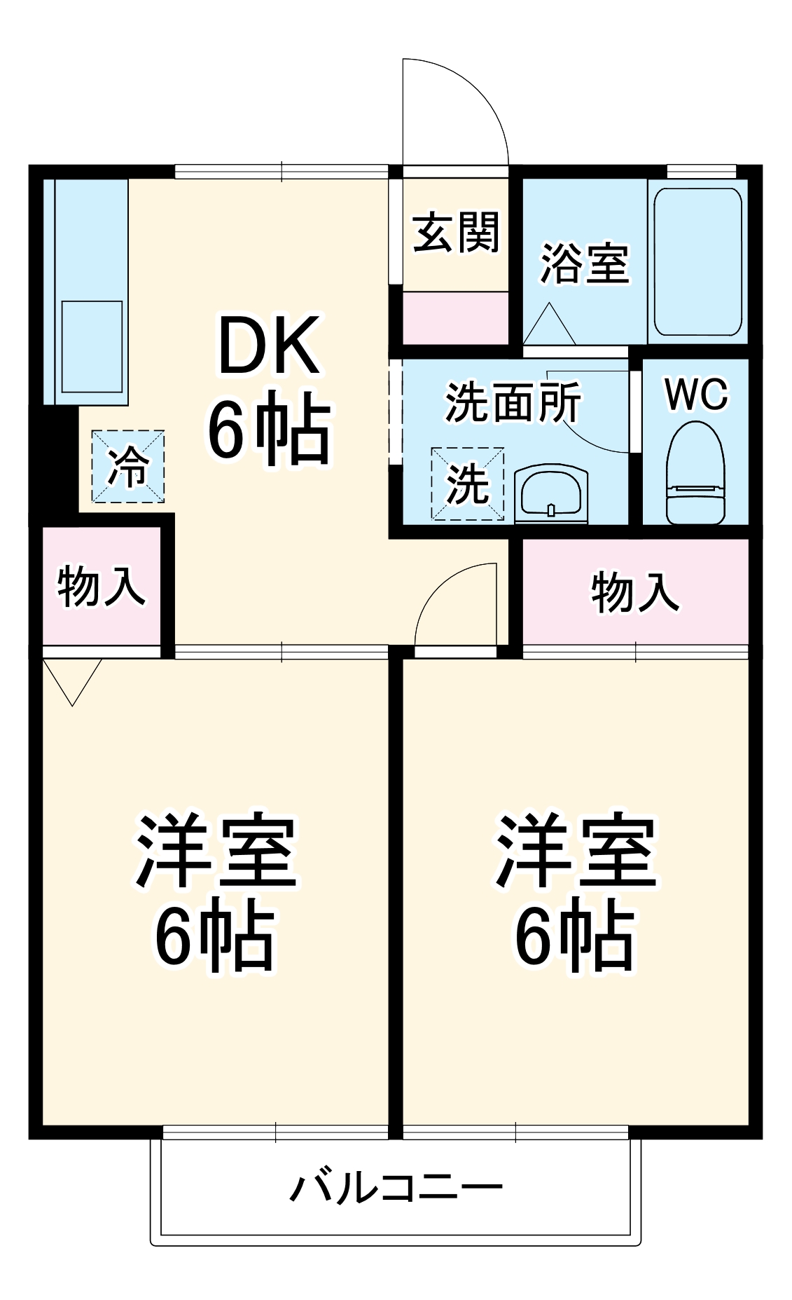セジュール元山Ⅱの間取り