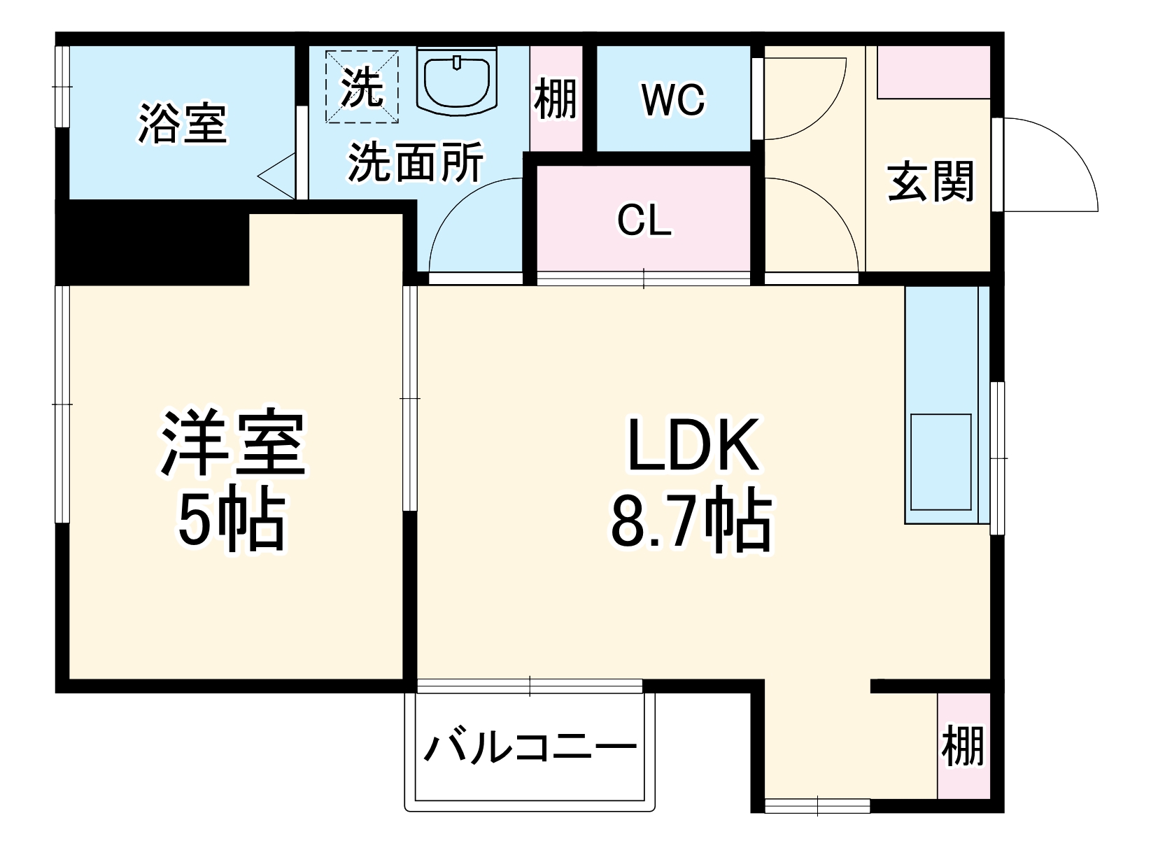 フラットK・Tの間取り