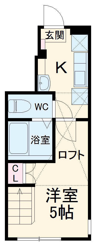 淵野辺の完工年月(2022年1月)築の賃貸アパートの間取り