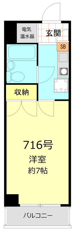 マンション五反田の間取り