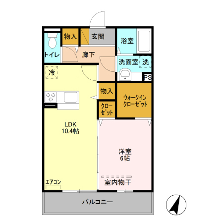プレミール Bの間取り