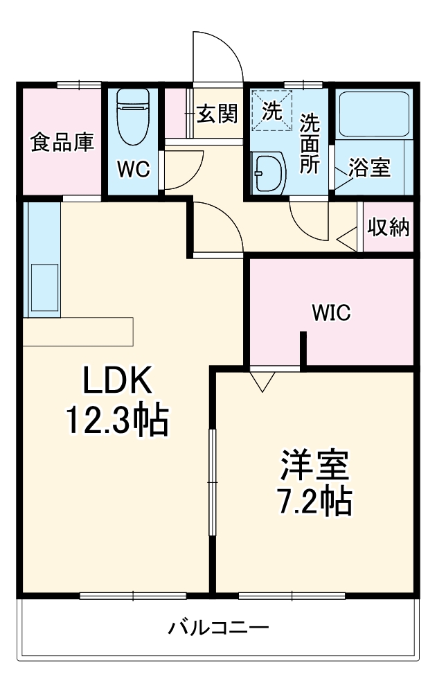 コーポリヲの間取り