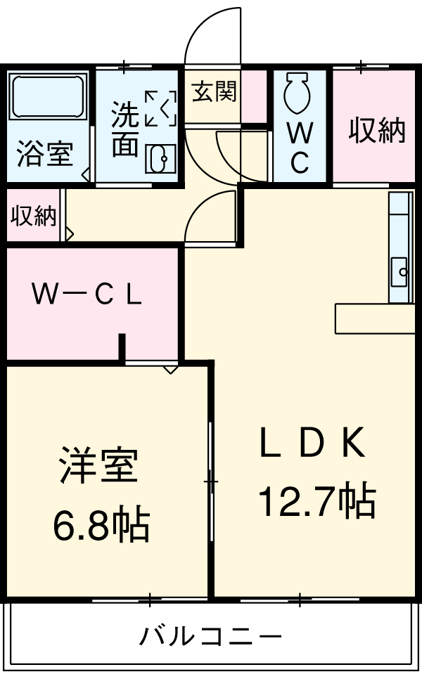コーポリヲの間取り