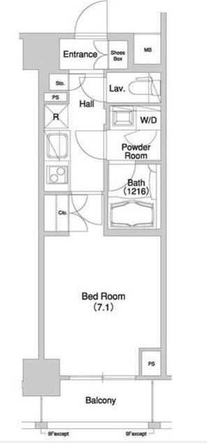 グラマシー横濱関内の間取り