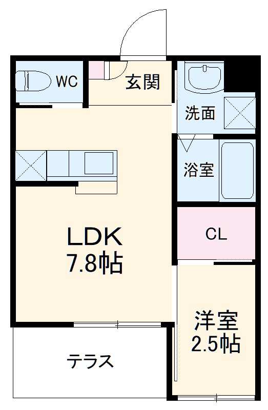 リアコート石橋Ⅲの間取り