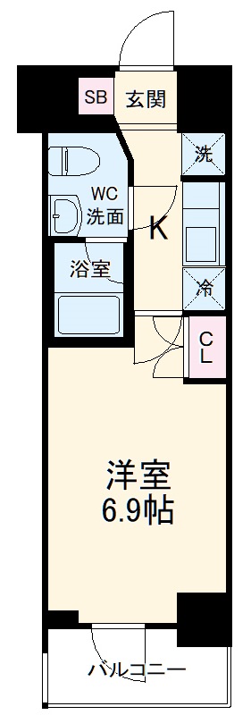 フェルクルールプレスト横浜弘明寺の間取り
