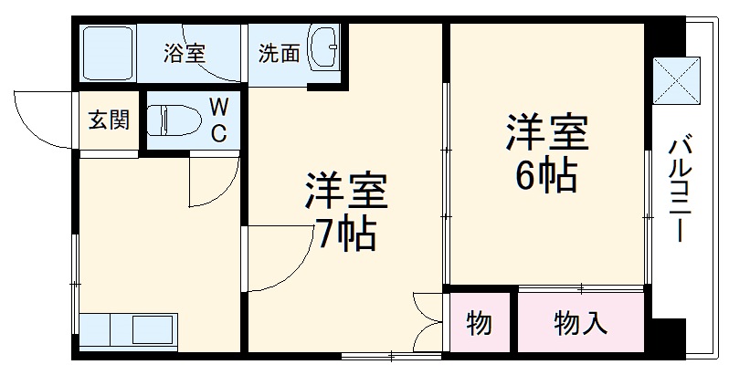 桂ビルの間取り