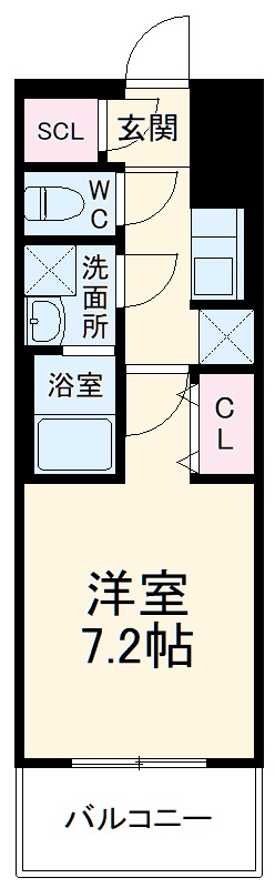 S-RESIDENCE豊国通の間取り