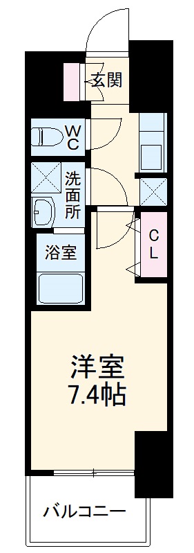 S-RESIDENCE豊国通の間取り