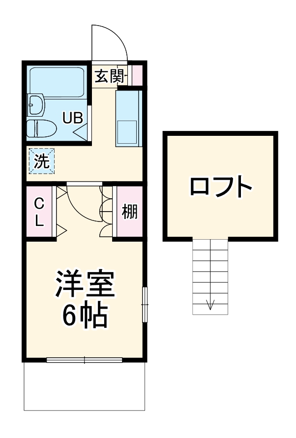 ジュネパレス松戸第１４１－Ａ・205号室の間取り