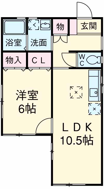 アリスとカンのいえの間取り