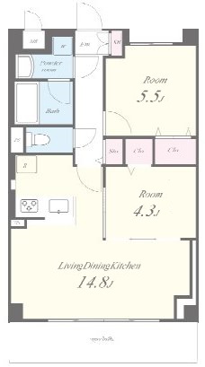 ベルヴァンスの間取り