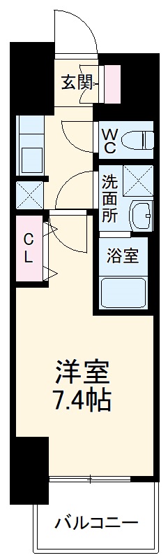 S-RESIDENCE豊国通の間取り