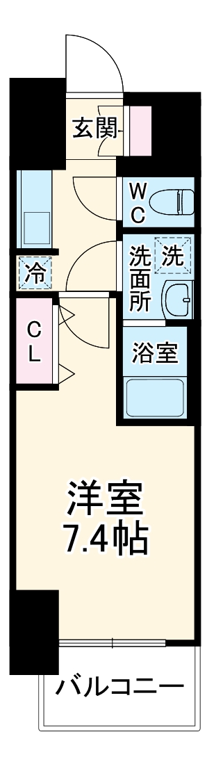S-RESIDENCE豊国通の間取り