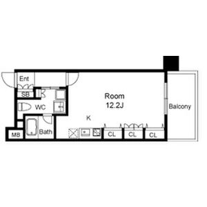 レジュールアッシュ福島の間取り