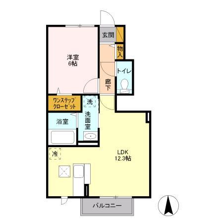 ティアラ Aの間取り