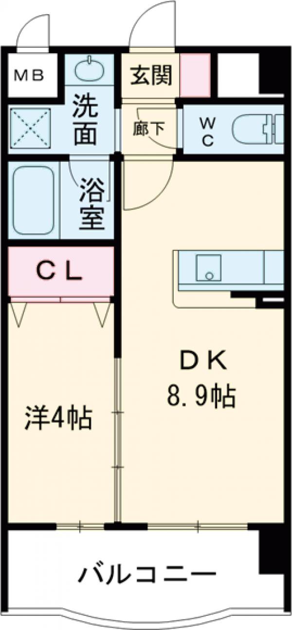 S-FORT箱崎東の間取り