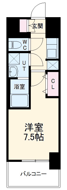 S-RESIDENCE豊国通の間取り