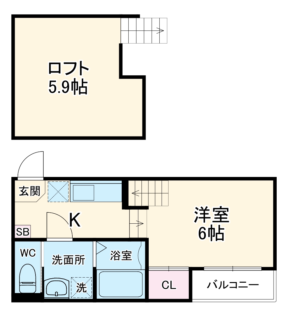 ハーモニーテラス十番町の間取り