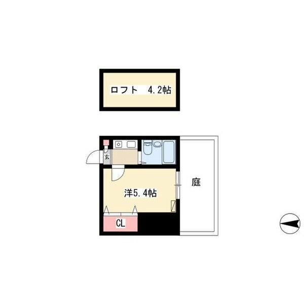 レオパレス21高畑第4の間取り