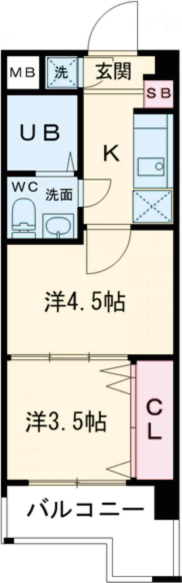 No.55 Wes-PROJECT 博多の間取り