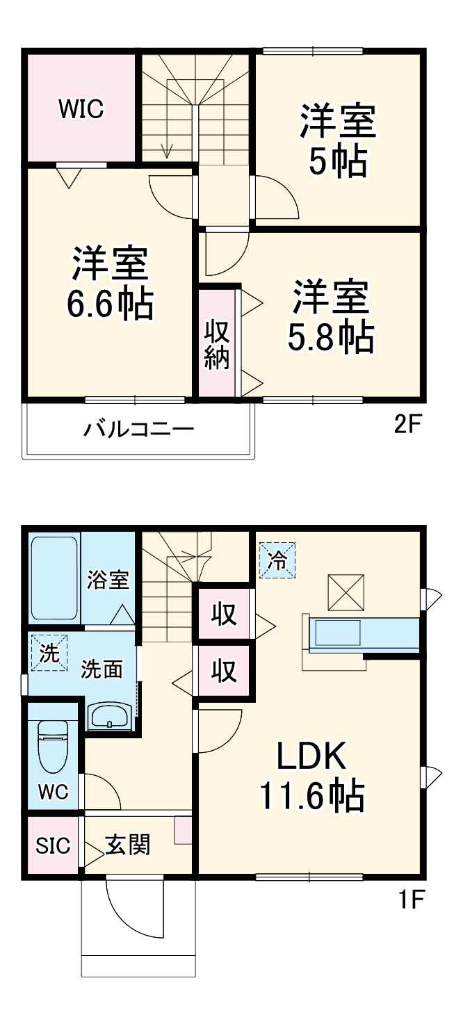 サンモールDの間取り