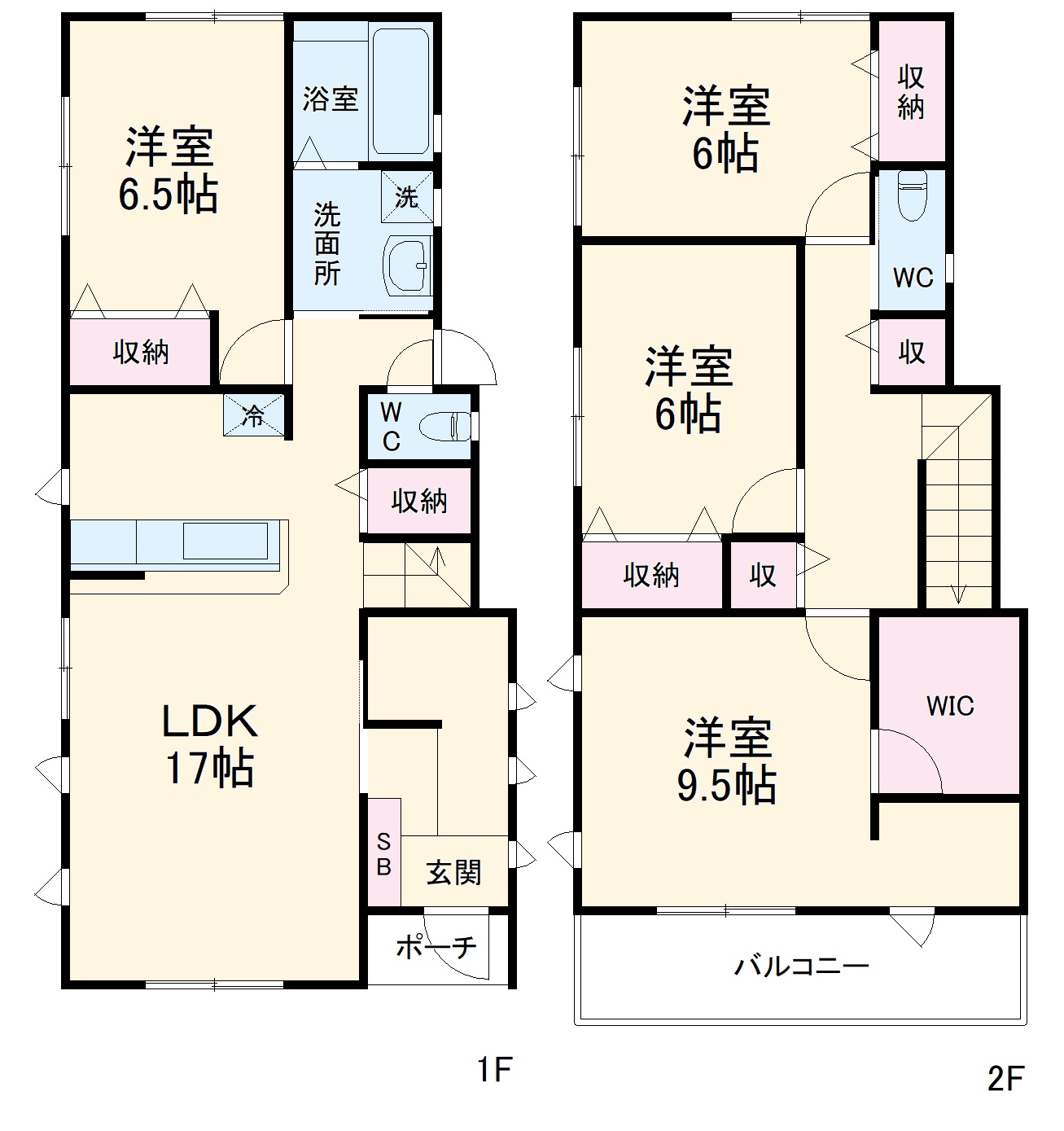 豊中市大黒町3丁目戸建ての間取り