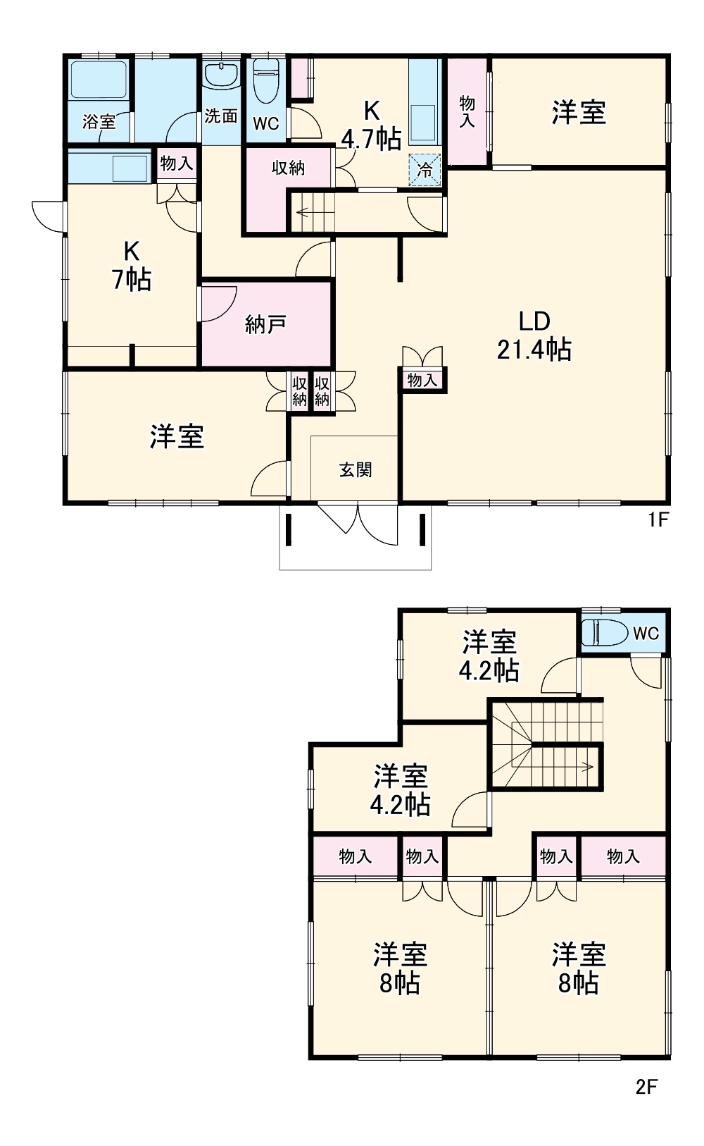 池の谷戸建ての間取り