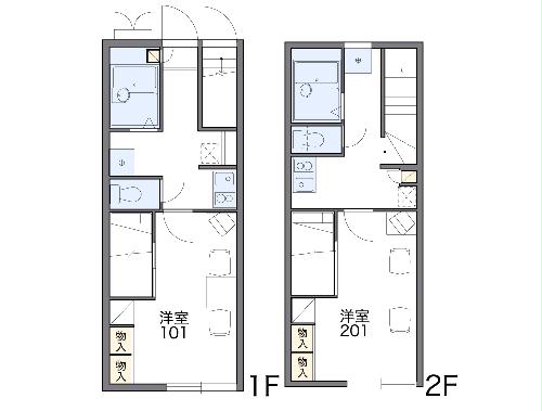 レオパレスエフ・ニイジマⅡの間取り