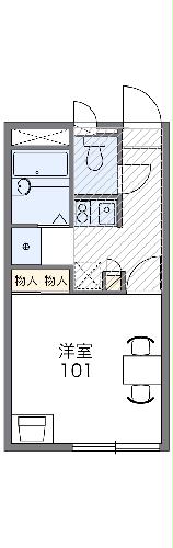 レオパレススティル インパクトの間取り