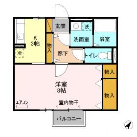 パルコートM Aの間取り