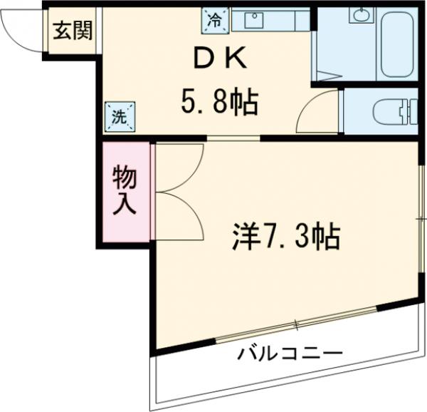 クレッシェンド砧の間取り