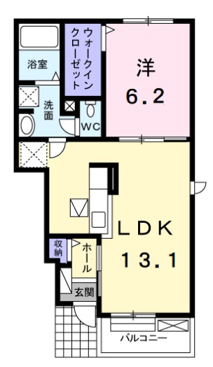 ル シエルランド Ⅱの間取り