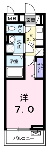 リーヌ並木Ⅰの間取り