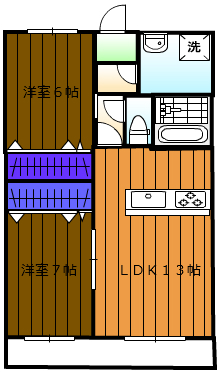 クレスト喜山Ⅲの間取り