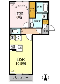ロイジェントパークスレイクタウンⅢKの間取り
