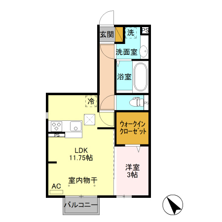 ミラマール Bの間取り