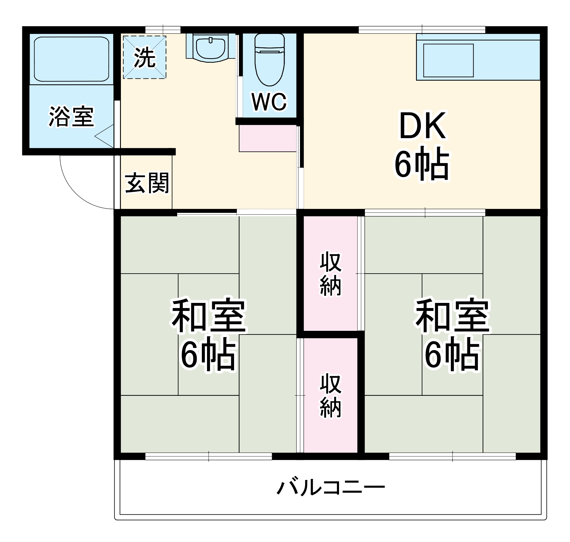 ファミリーハイツの間取り