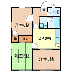 第2ジュネス黒田の間取り