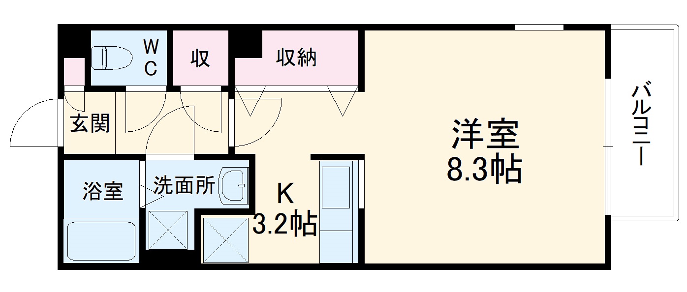 シティーコート雅の間取り