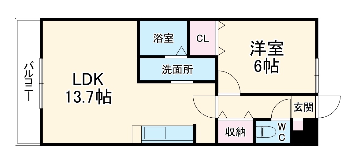 アンプルール　リーブル　KOIKEIIAの間取り