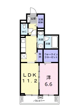 パークサイド十番山 経堂の間取り