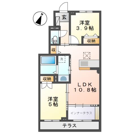 ディモーラ山崎の間取り
