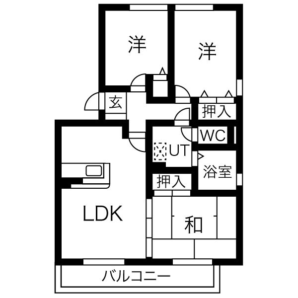 エスポワール今泉の間取り