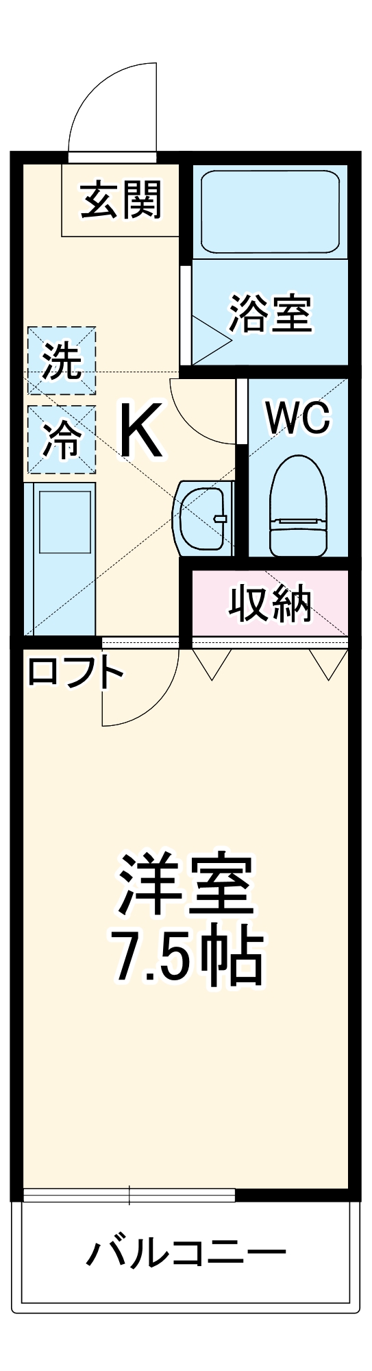 プチアベニューⅢの間取り