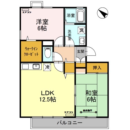 ウエストシティ Ⅵの間取り