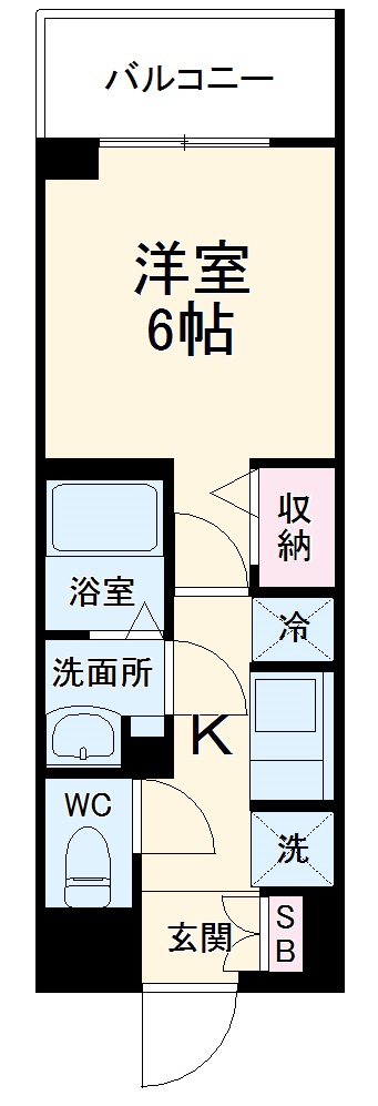 下鶴間の完工年月(2022年1月)築の賃貸マンションの間取り