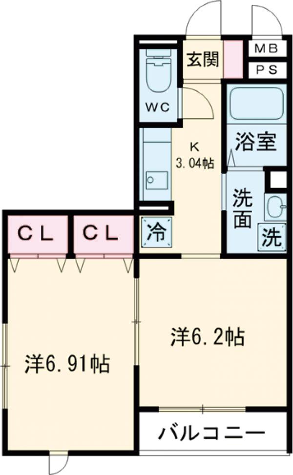 セジュール西台2の間取り
