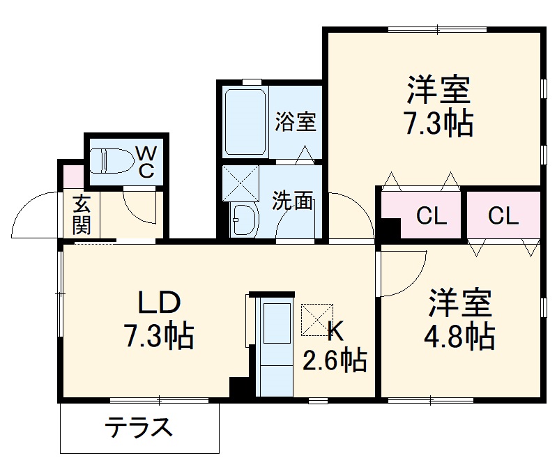 グランドソレイユの間取り